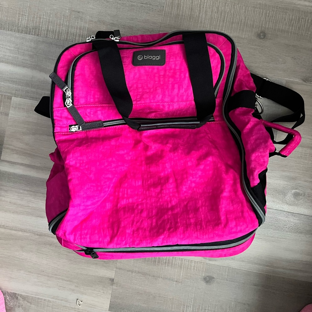BIAGGI | ZipSack 22 inch Foldable Spinner Duffle Pink